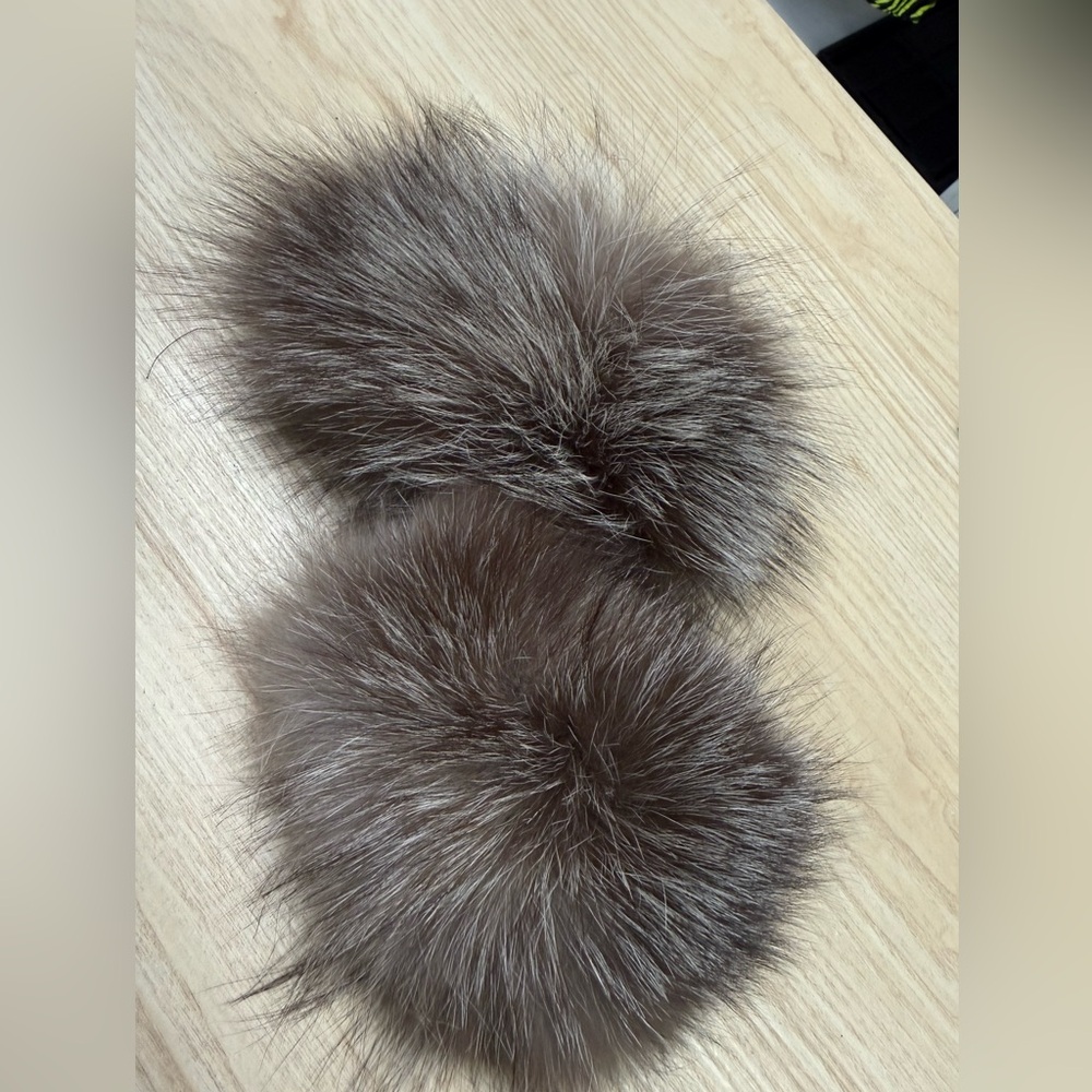Fluffy real Fox Fur ankle wrap for booties!